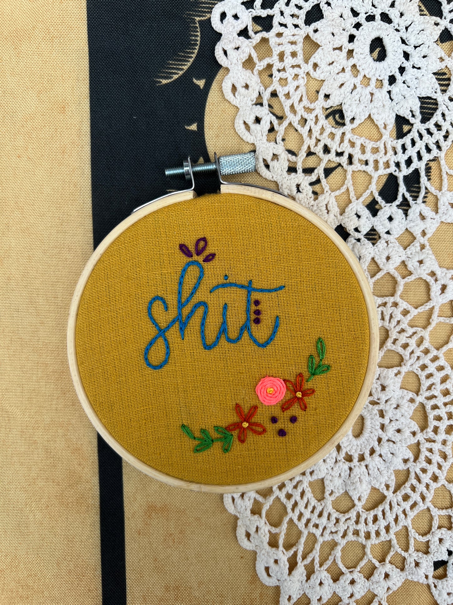 Curse Word Embroidery - Video Guide
