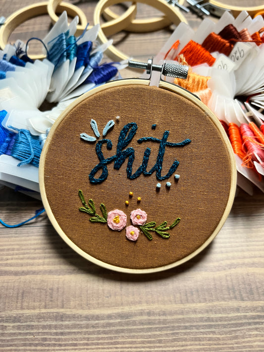 Curse Word Embroidery - Video Guide