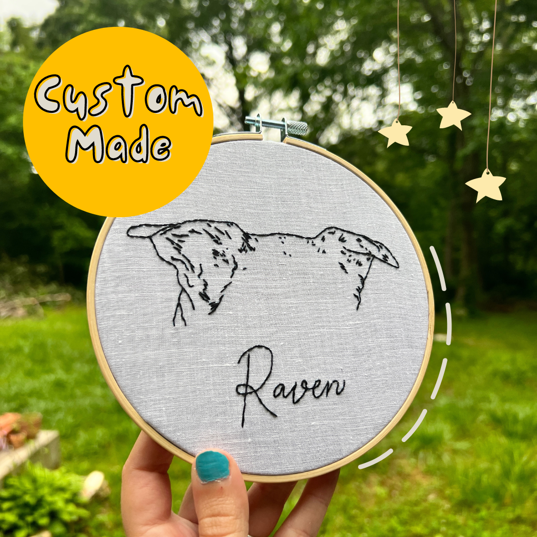Custom Pet Ears Line Art