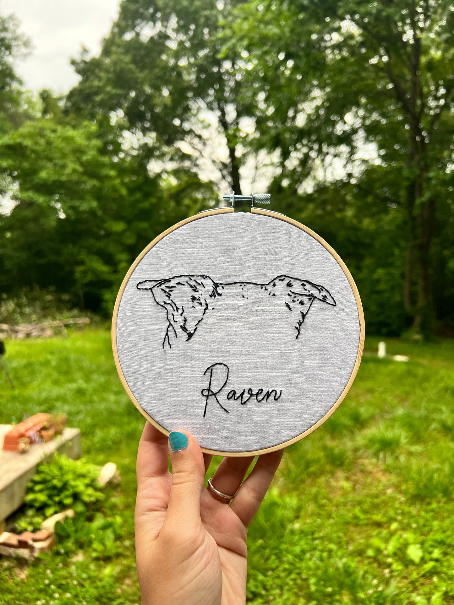 Custom Pet Ears Line Art