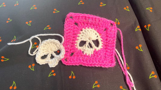 Granny Square Skull Crochet Class